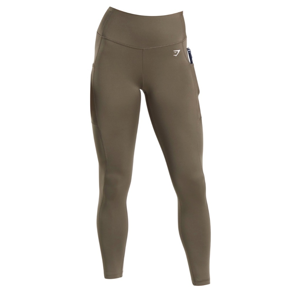 Gymshark Pocket Leggings - Camo Brown (L)